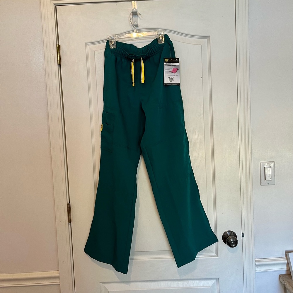 WonderWink green scrub pants, NWT
